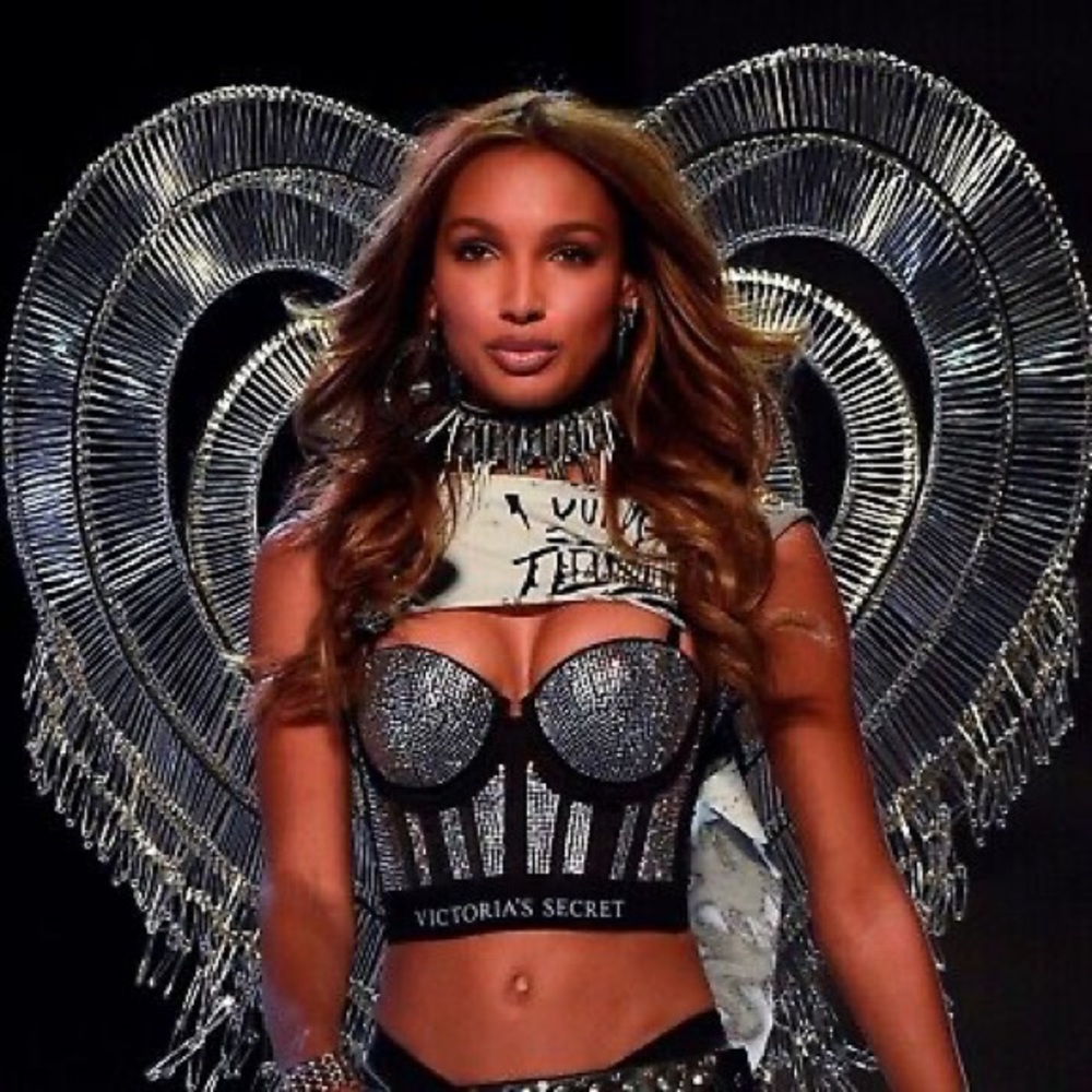 VS X Balmain Swarovski Bling Long Line Bra. Size 34C